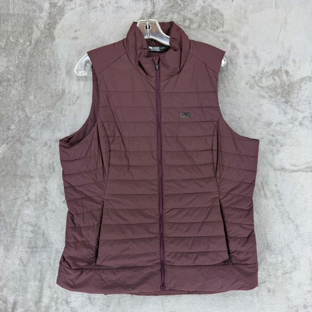 Outdoor Research Shadow Insulated Vest Womens XL Plum Purple Full Zip 288550 F21